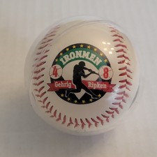 Vintage 1995 Commemorative Baseball Ironman Cal Ripken Jr. Lou Gehrig Ironmen