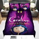 Coraline Beware The Other Mother Quilt Duvet Cover Set Double Bedroom Decor