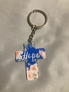 Religous Cross Keychain, Christion, Key Chain, Verse, Church, Bible, Free Ship. - Picture 1 of 3