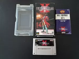 Nintendo Super Famicom SFC Fire Pro Wrestling X CIB Importación Completa Japonesa EE. UU. - Imagen 1 de 3