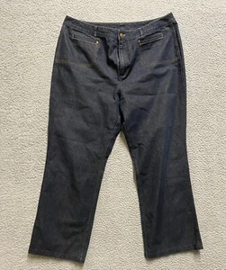 Jeans Chicos donna 3/US 16 blu indaco vita alta gamba dritta elasticizzato - Foto 1 di 6
