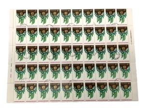 1974 De colección Polonia, Guisantes, hoja de 50 sellos cancelados - Imagen 1 de 1