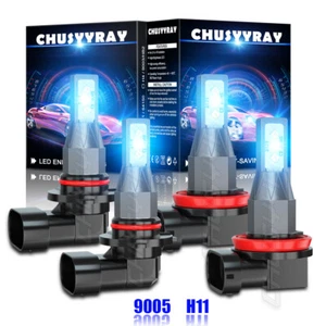 For Chevrolet Malibu 2019 2020 2021 8000K LED Headlight High Low Beam Combo 4pcs - Picture 1 of 12