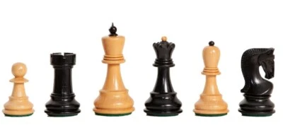 The Zagreb '59 Luxury Chess Set - Pieces Only - 2.875" King - Genuine Ebony - Image 1 of 4