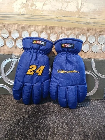 Vintage Jeff Gordon 24 NASCAR Lined Winter Gloves  RARE FREE SHIPPING Cover