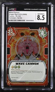 CGC 8.5 Wave Cannon DBZ Foil TE-143 Fusion Dragon Ball Z Bandai CCG 2008 2009 - Imagen 1 de 2