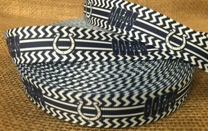 1 Yard 7/8" INDIANAPOLIS COLTS Inspired Grosgrain Ribbon - # 1  - Picture 1 of 1