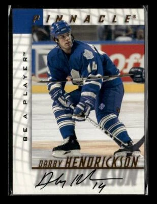 1997-98 Pinnacle Be a Player #178 Darby Hendrickson Autographs - Image 1 of 2
