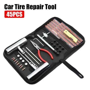 Tyre Repair Kit Puncture Plug Set Auto Bike Tire Repair Car Tire Change Tools - Picture 1 of 19