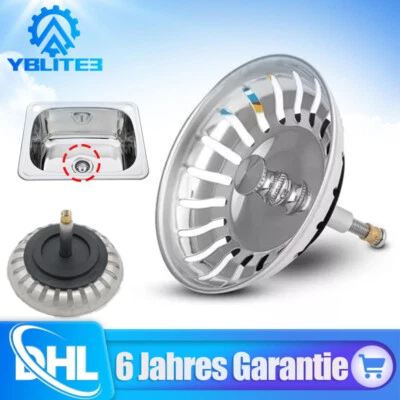 Spülbecken Siebkörbchen 79 mm Edelstahl für Blanco Siebkorb Spüle Exzenter DHL - Bild 1 von 4