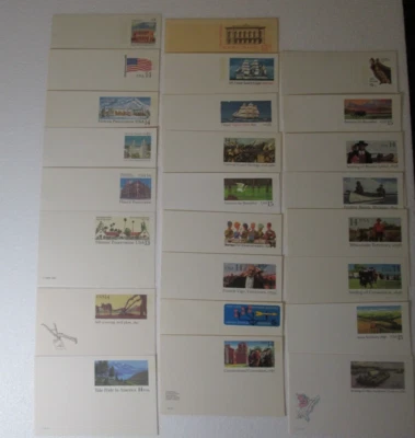 Prepaid Postcards Unused 25 Different Cards Mostly 14 & 15 Cent - Image 1 of 4