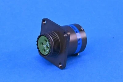 Amphenol Circular Connector 4P SZ13 Male Pin Crimp Panel 13A MS27656T13B4P - Image 1 of 4