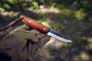 Wood handle vintage fixed blade knife | Knife lot | Christmas gift | Outdoor USA - Picture 1 of 9