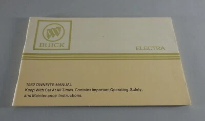 Manuale Dell'Owner / Manuale Buick Electra Anno 1982 - Immagine 1 di 2