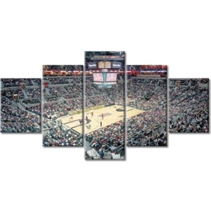 San Antonio Spurs Wall Art 5-Piece Canvas 60"Wx38"H SBC Center Stadium New - Picture 1 of 6