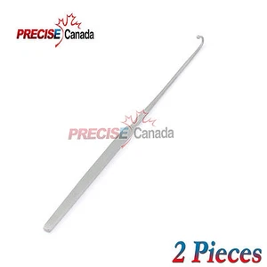 SPAY SNOOK HOOK VETERINARY SURGICAL MEDICAL INSTRUMENTS 2 PIECES  - Picture 1 of 2