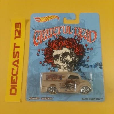 Hot Wheels DAIRY DELIVERY HW Pop Culture GRATEFUL DEAD Real Riders  - Image 1 of 4
