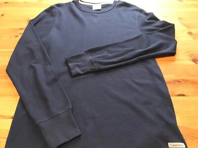 Calvin Klein Ropa de Dormir Mujer M Azul Manga Larga Cuello Redondo Salón Foto 1 de 3