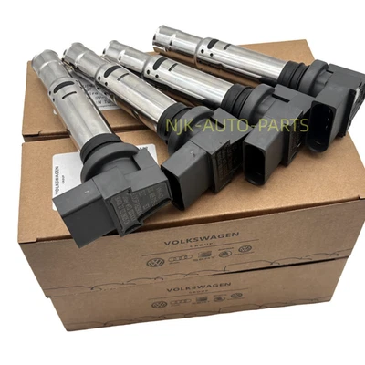 4Pcs Genuine Volkswagen Ignition Coil For VW Audi Skoda Seat 036905715G/E/D/A/C/H/F - Image 1 of 4