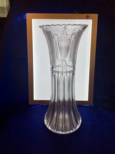 Pairpoint Urn & Flame Corset Vase 11 7/8” American Brilliant Cut Glass ABP - Picture 1 of 11