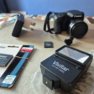 Canon PowerShot SX420 IS 20.0 MP Digital Camera with flash, extra battery & case - Picture 1 of 11