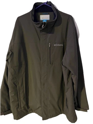 Chaqueta de Senderismo Columbia Hombres Northway Talla XXL Verde Oliva Resistente al Viento Cremallera Completa Foto 1 de 4