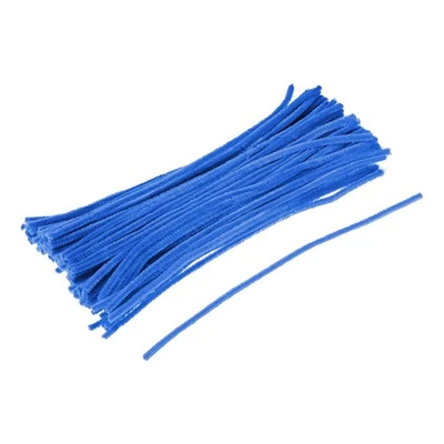 Pipe Nettoyants Chenille Tiges 30cm/12 Pouce pour Bricolage Lac Bleu Paquet 100 - Photo 1/4