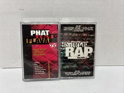 History Of Rap Volume 2 Vol Rare Rap Compilation + Phat Rap Flava ‘95 Cassette - Image 1 of 4