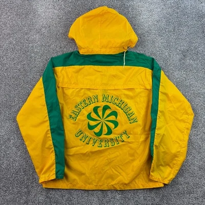 Chaqueta de Pista Nike Pinwheel Años 70 De Colección Para Hombre Grande Eastern Michigan University Foto 1 de 4