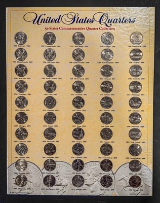 1999 Year Set Commemorative State Quarters Coin Collection complete  - Image 1 of 2