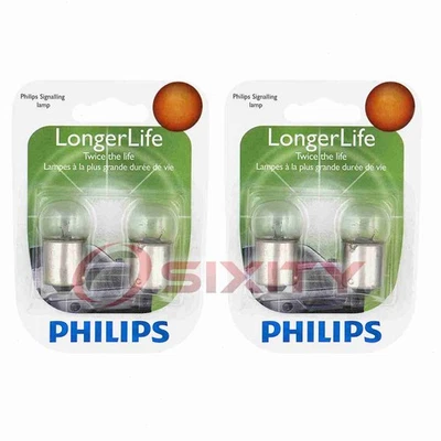 2 pc Philips Front Side Marker Light Bulbs for Pontiac Bonneville Catalina wg - Image 1 of 4