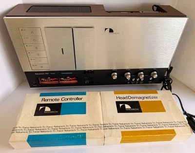NAKAMICHI 700 3 HEAD CASSETTE SYSTEM WITH ACCESSORIES - AS IS - Image 1 of 4