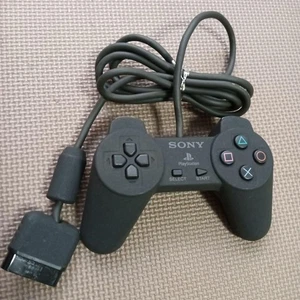 Sony PlayStation DTL-H3010 PS1 Controller Black Fully Functional From Japan - Picture 1 of 10