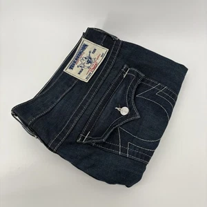 True Religion Jeans Herren 44x29 Blau Denim Big T Super T Straight Pattentaschen 44 - Bild 1 von 22