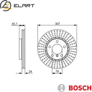 2x BRAKE DISC 0 986 479 726 FOR MINI N18B16A/B16C 1.6L 4cyl - Picture 1 of 6