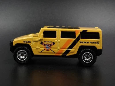 2003-2009 HUMMER H2 Spiaggia Patrol Giallo 1:72 Diorama Scala Modellino Auto - Immagine 1 di 4