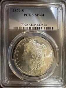1879 S Morgan Silver Dollar PCGS MS-64 - Picture 1 of 2