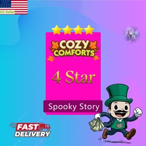 Monopoly Go Sticker"Spooky Story" 4⭐️⭐️⭐️⭐ Star  |⚡Fast  Send Now - Picture 1 of 2