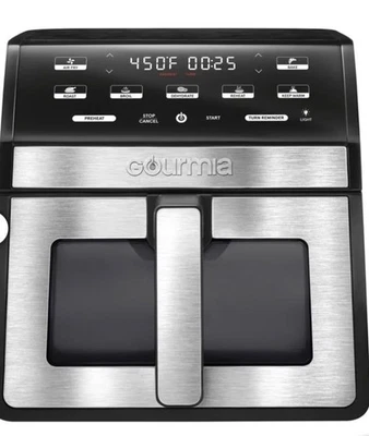 Gourmia 8-Qt Digital Air Fryer XL w Window & Light (B1) - Image 1 of 4