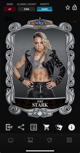 DIGITAL TOPPS WWE SLAM 25 Zoey Stark WHITE DIAMOND JEWEL DIE-CUT RARE Read - Picture 1 of 3