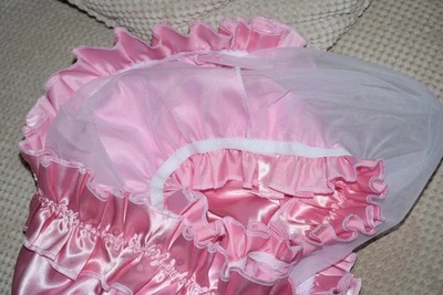 ANT B 65x -Chiffon lined high shine sensual comfort knickers, BN, Sissy frillies - Image 1 of 4