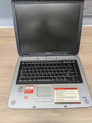 Vintage Toshiba satellite A60-672 laptop for spares or repairs - Image 1 of 4
