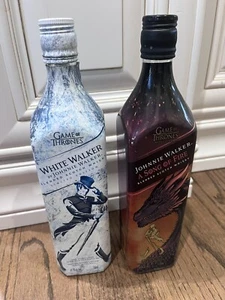 GAME OF THRONES-GOT-LIMITED EDITION by Johnnie Walker 2 EMPTY Bottles - Picture 1 of 9