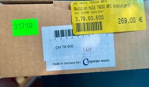 corporate Music, onhold Tk600 MP3, nuevo, embalaje original con 512 MB de memoria - Imagen 1 de 1