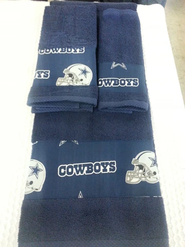 Dallas Cowboys 3 Piece Bath Towel Set Handmade   GREAT GIFT!!! Cover