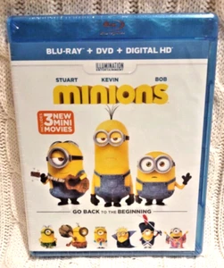 Minions (Blu-Ray + DVD)+ 3 BONUS Mini Movies, Brand New Digital Code Expired - Picture 1 of 3