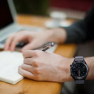 20Mm Braided Nylon Watch Band for Men and Women, Quick Release, Black Stainle... - Picture 1 of 11