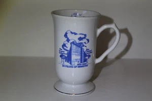 1985 Dr. Robert Schuller Chrystal Cathedral 30 Year Anniversary Ceramic Cup - Picture 1 of 8