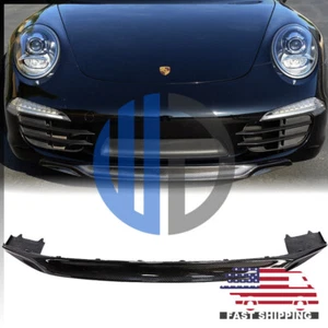 Para Porsche 911 Carrera 991 W 2012 2013 2014 2015 2016 estilo carbono labio delantero - Imagen 1 de 7