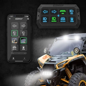 XKcommand Bluetooth Switch Panel for Lights 12V Accessory Offroad Switch Pack - Picture 1 of 8